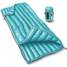 Ultralight Down Sleeping Bag for Adults, 27 oz 650 Fill Power, 50°F Comfort, ...