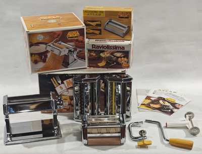 Marcato Multipast Set Atlas 150 für 6 verschiedene Pasta Sorten unbenutzt + ovp.