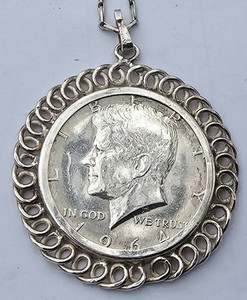US 1940 Walking Liberty Halber Dollar 90% Silber AU Münze Massiv 925 Sterling Silber Halskette W. 20 "Sterling Silberkette Neu