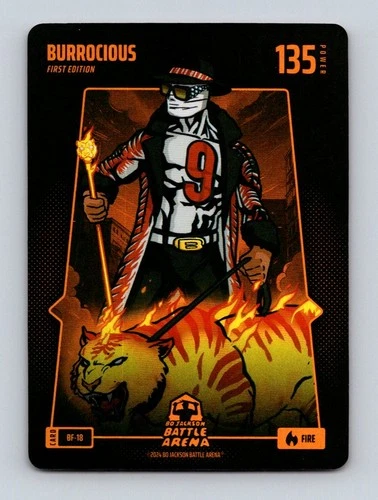Burrocious #BF-18 Joe Burrow Bo Jackson Battle Arena FIRE Battlefoil