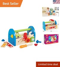 Hape Fix-It Tool Box with Tools - Educational Wooden Toy for Imaginative Play