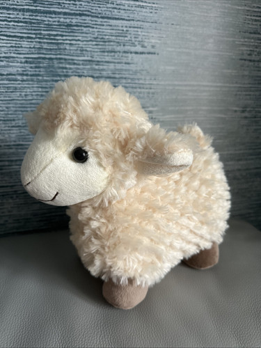 "Juguete de peluche para ovejas de Embrace suave relleno crema/marrón lindo 10"" de alto" - Imagen 1 de 9