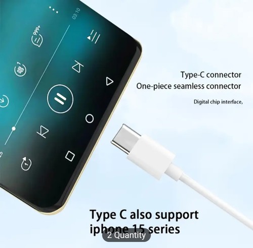 Kabelgebunden Typ-C Kopfhörer Ohrhörer für Samsung, iPhone 15 16 Pro Max Google Pixel - Bild 6 von 9
