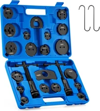 Orion Motor Tech Brake Caliper Wind Back Tool Kit, 24pc 24pc, Blue 