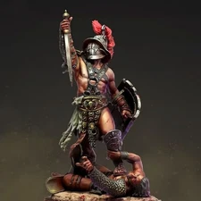 Roman Soldier Full Resin Figure Model Kit 1/24 Scale Unassembled Unpainted Toy