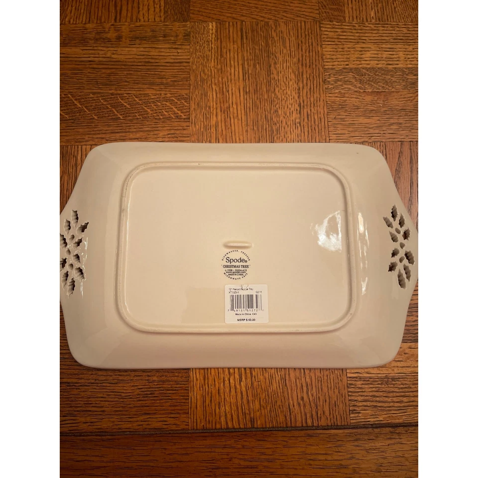 SPODE 12” Pierce’s recipe tray CHRISTMAS SHORTBREAD COOKIES - Image 4 of 4