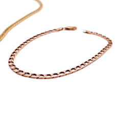 9ct Gold Curb Bracelet – 7" – 2.9g – Vintage Gold Bracelet