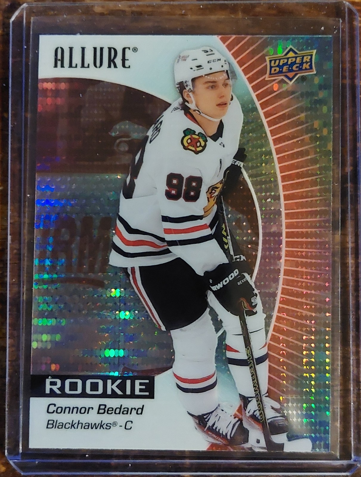 2023-24 Upper Deck Allure - Rookies Connor Bedard #102 Red Rainbow (RC)