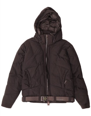 Helly Hansen Mens Hooded Padded Jacket UK 38 Medium Black Nylon DG11