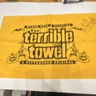 Pittsburgh Steelers Autographed Terrible Towel Halloween Edition Football