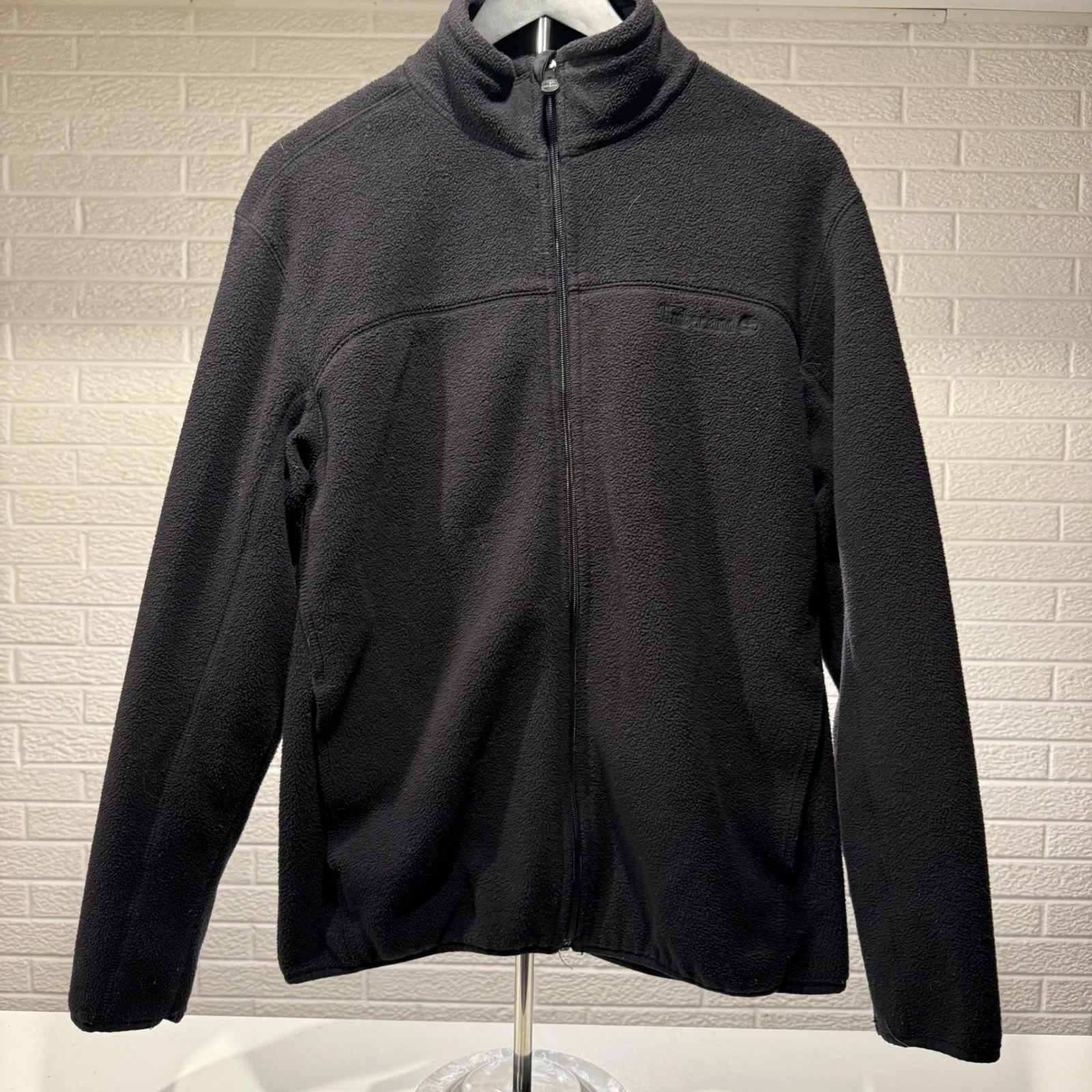 Timberland Mens Fleece Jacket Black Full Zip Mock Neck Size M
Opens in a new window or tab
