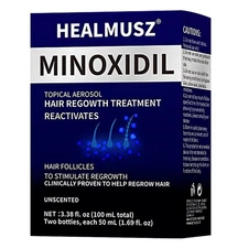 2 Bottles Minoxidil 5% Hair Regrowth Solution Extra Strength Men 2 Month Supply