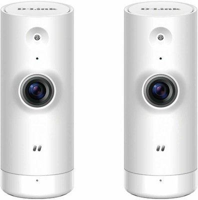 D-Link WiFi Security Camera HD, Mini Indoor, 2-Pack, Cloud Recording, Motion...