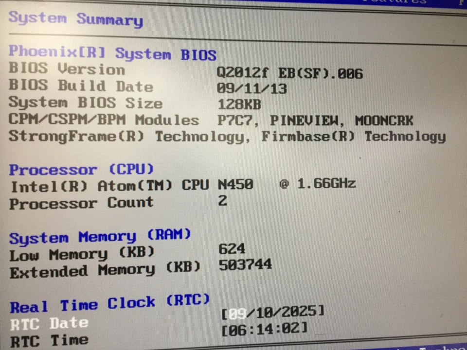 Micros POS Workstation 5A Intel Atom N450 @1.66GHz 0.5GB RAM NO HDD FAIR - Image 2 of 4