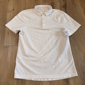 Lululemon Women’s Quick-Dry Short Sleeve Golf Tennis Polo Shirt White Size M