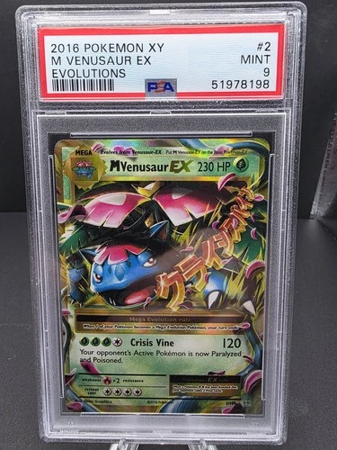 2016 Pokemon XY Evolutions M Venusaur EX #2/108 PSA 9 Mint