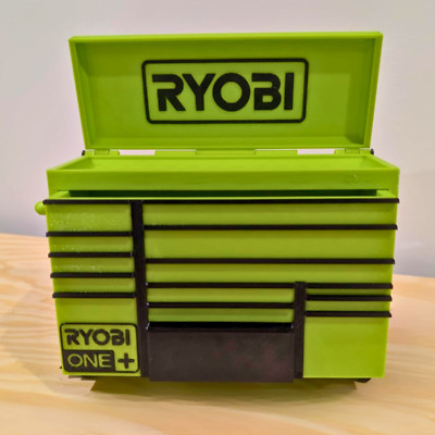 Mini Rolling Tool Box in Green   Organise in Style - Perfect Gift for Dad