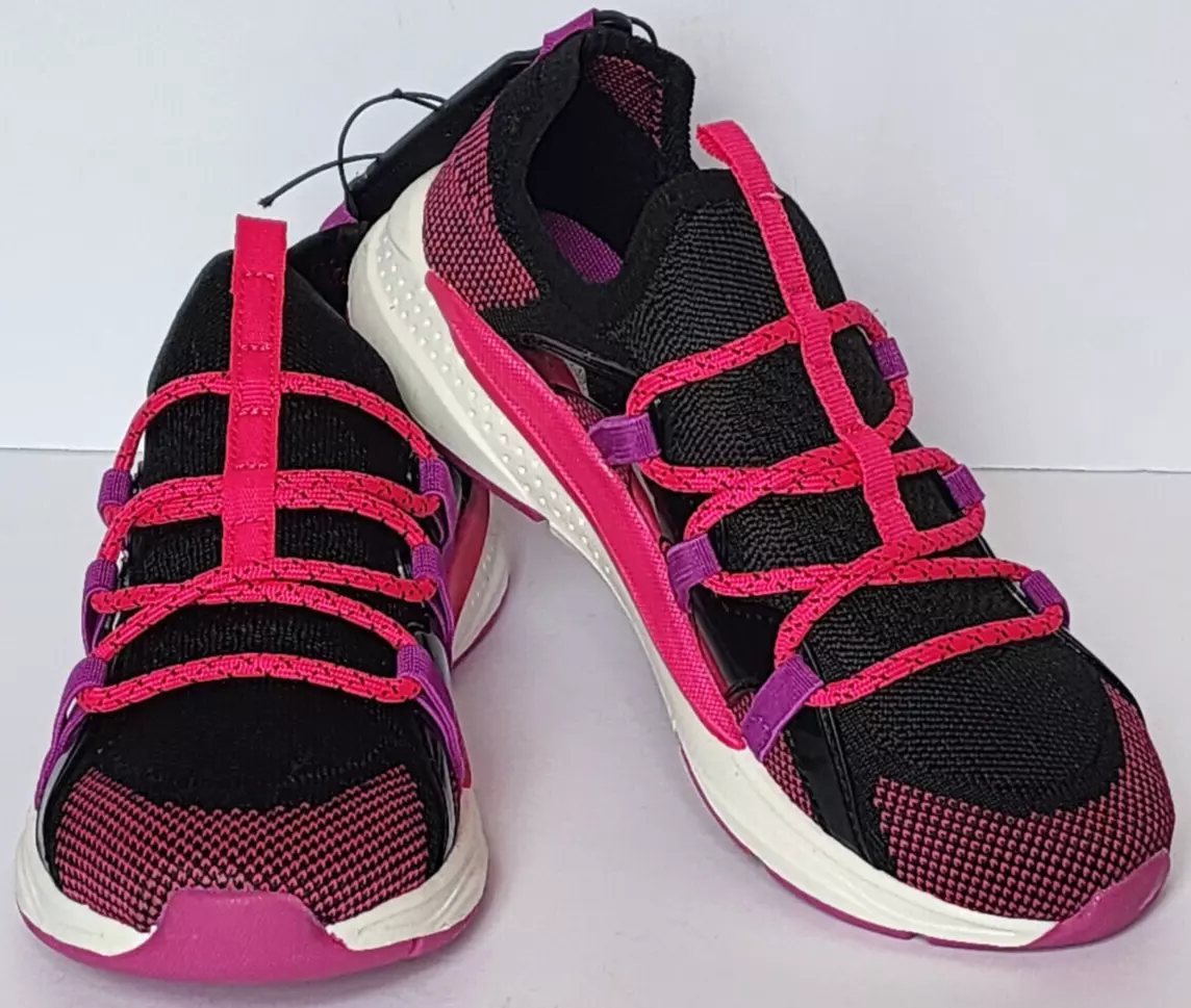 Athletic Works Knit Cage Sneaker Slip on Memory Foam Shoes Size 2 NEW W/O  BOX