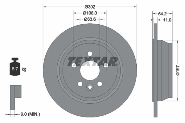 Bremsscheibe Land Rover T. Freelander 2.0 SI4/2.2TD 4X4 06-14-image