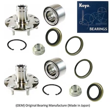 Front Wheel Hub & (OEM) KOYO Bearing & Seal For TOYOTA TACOMA 1995-2004 PAIR