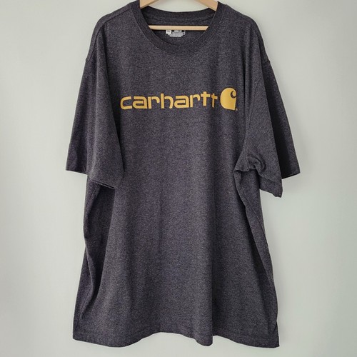 Carhartt Loose Fit gray short sleeve front logo t-shirt mens size 2XL - Imagen 2 de 6