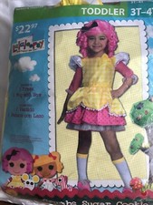 Lalaloopsy Deluxe Crumbs Sugar Cookie Child Costume 3T-4T