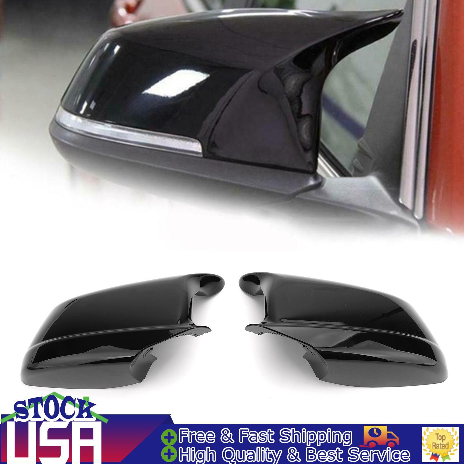 Door Side Wing Mirror Cover Cap Black For BMW 5 Series F10/F11/F18 Pre-LCI 11-13