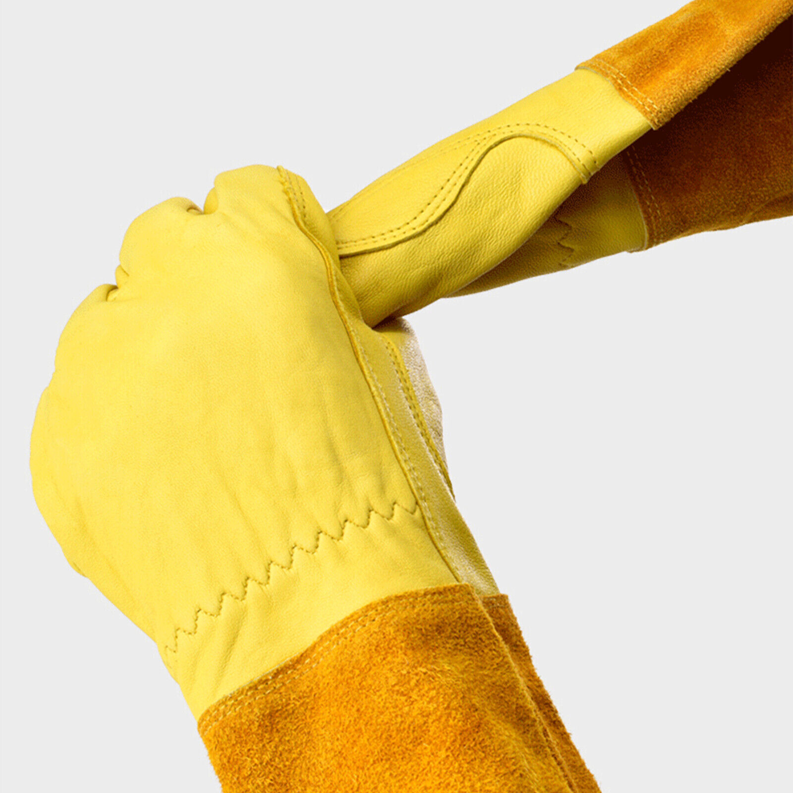 Gauntlet Gloves Garden Pruning Thorn Proof Long Sleeve Work Glove