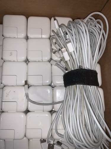 Lot of 20 OEM Genuine Apple iPhone iPad Charger USB Wall Brick Charger Power AC