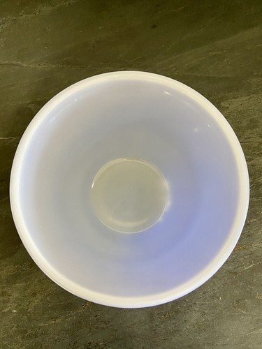 Vintage McKee Blue Bell Mixing Bowl Milk Glass - Picture 4 of 7