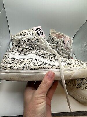 Vans!! Dazie Hi!! Leila White High top Writing VN00019NIG1 Vans!! Dazie Hi!! Leila White High top Writing VN00019NIG1