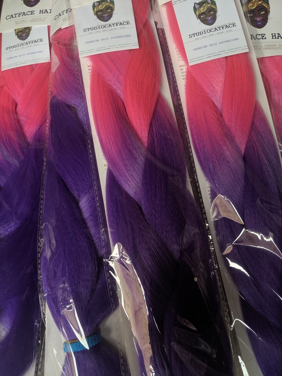 CATFACE HAIR KISSIN PURPLE OMBRE JUMBO BRAIDING HAIR eBay