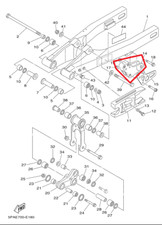 GENUINE OEM YAMAHA CHAIN GUIDE SUPPORT YZ85 2003-2018 04 05 06 07 08 09 10 11 12