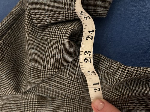 Southwick Allen Collins classic c2000 44R Glen plaid gray 2pc Suit EUC - Picture 8 of 14