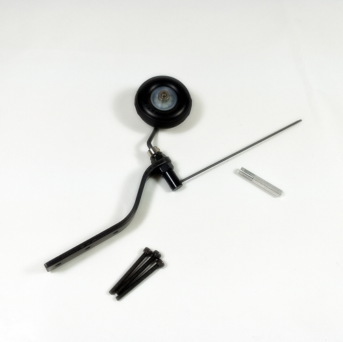 Carbon Fiber Tail Wheel Set w/ 1.5" Plastic Hub PU Wheel For 30cc Gas Airplane - Bild 2 von 3