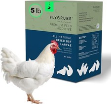 5Lbs Dried Black Soldier Fly Larvae High Calcium Chicken Bird Treats Flygrubs