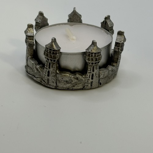 Scents & Accents Fine Pewter Lighthouse Tea Light Votive Candle Holder 1999 VIN - Picture 2 of 8