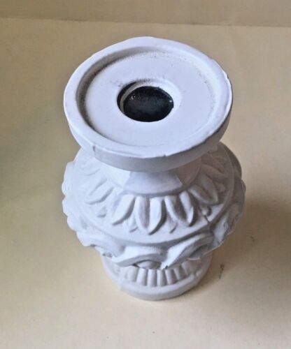 Neue Metallguss Lampensäule, Sockelteil, Abstandhalter, pulverbeschichtet weiß Lampenteil - Bild 3 von 7