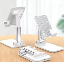 Cell Phone Stand Tablet Mount Fordable Desktop Holder Cradle Dock Mobile iPhone