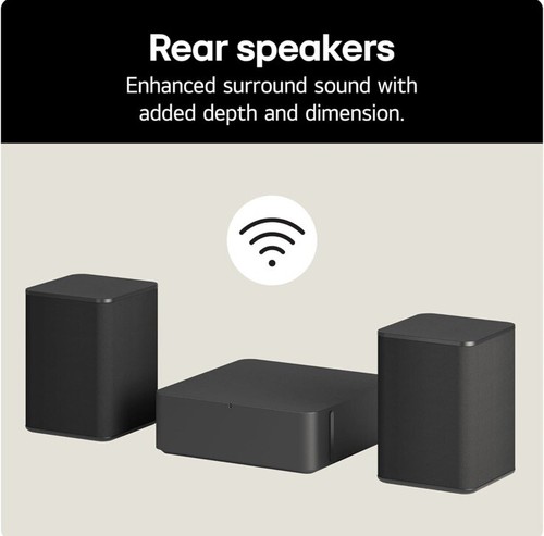 LG S80QR BARRA DE SONIDO 5.1.3CH CON SUBWOOFER INALÁMBRICO Y ALTAVOCES NUEVO 📦RRP £1099 - Imagen 5 de 10