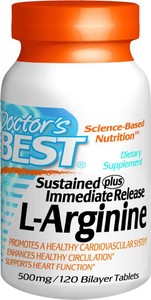 Sustained-plus-Immediate-Release-L-Arginine-500-mg-120-tablets-Doctor-039-s-Best