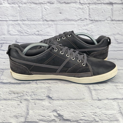 Skechers Diameter Zinroy Charcoal Leather Comfort Shoes Sneaker Gym Men 10 62885 - Picture 6 of 10