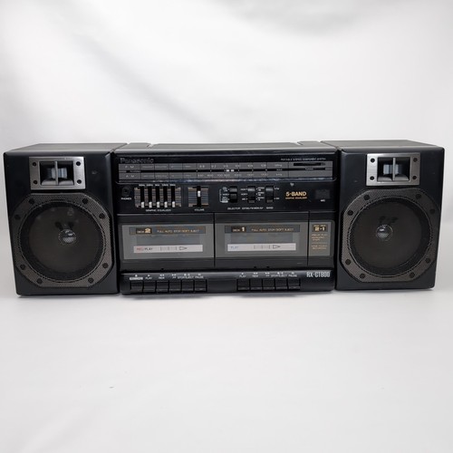 Vintage Panasonic RX-CT800 Stereo Dual Cassette AM/FM Boombox -Read Description - Picture 4 of 12