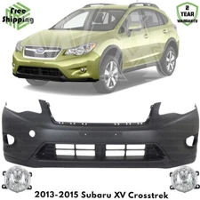 Front Bumper Cover & Fog Light Assembly Kit For 2013-2015 Subaru XV Crosstrek