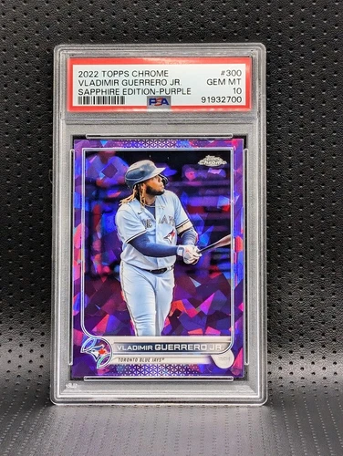 2022 Topps Chrome Sapphire Vladimir Guerrero Jr RARE PURPLE /10 PSA 10 **POP 2**