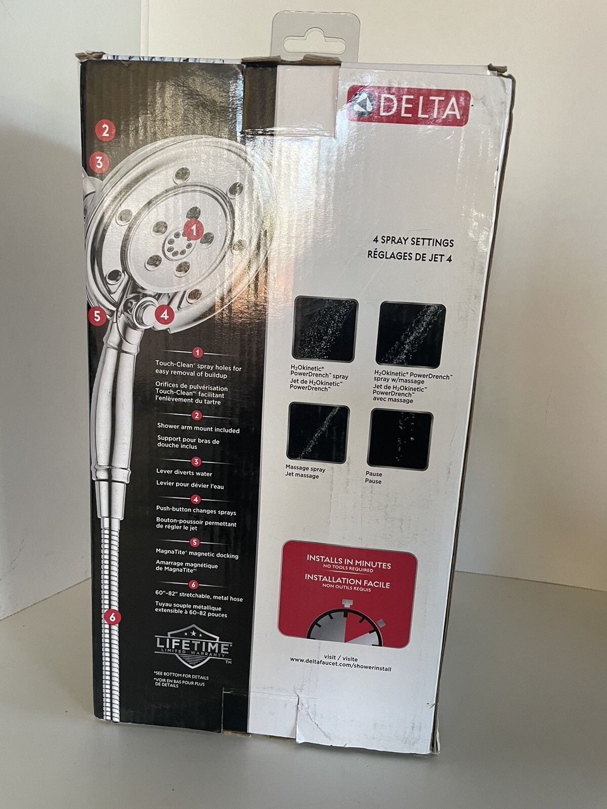 DELTA 58471PK IN2ITION 2 IN 1 SHOWER CHROME eBay