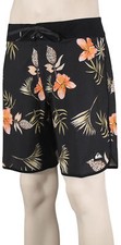 Quiksilver Highlite Scallop 19 Boardshorts - Black / Floral - New