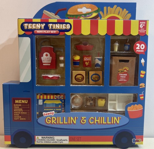 Teeny Tinies Grillin' Chillin' 20pc Mini Food Playset Dollhouse NEW