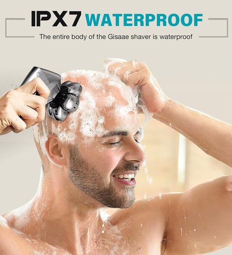 Head Shaver for Bald Men Upgraded 7D Electric Razor Cordless Rechargeable Beard - Picture 3 of 7