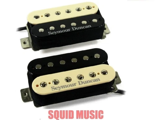 Seymour Duncan Custom Custom SH-11 Bridge & Jazz SH-2n Neck Zebra Humbucker Set 